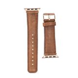 Bouletta Apple Watch Uyumlu Deri Kordon 42-44-45mm G19 Taba