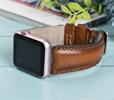 Bouletta Apple Watch Uyumlu Deri Kordon 38-40-41mm RTST2EF Taba