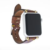 Bouletta Apple Watch Uyumlu Deri Kordon 38-40-41mm Slim Saraç RST2EF