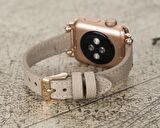 Bouletta Apple Watch Uyumlu Deri Kordon 38-40-41mm Ferro ERC3 Bej