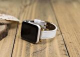 Bouletta Apple Watch Uyumlu Deri Kordon 38-40-41mm Ferro F3 Beyaz