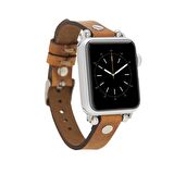 Bouletta Apple Watch Uyumlu Deri Kordon 38-40-41mm Ferro ST G19 Taba