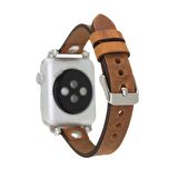 Bouletta Apple Watch Uyumlu Deri Kordon 38-40-41mm Ferro ST G19 Taba