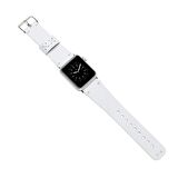 Bouletta Apple Watch Uyumlu Deri Kordon 38-40-41mm Orfe F3 Beyaz