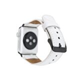 Bouletta Apple Watch Uyumlu Deri Kordon 42-44-45mm F3 Beyaz