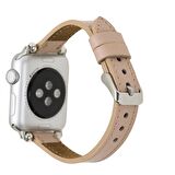 Bouletta Apple Watch Uyumlu Deri Kordon 38-40-41mm Ferro NU1 Pembe