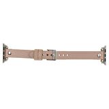 Bouletta Apple Watch Uyumlu Deri Kordon 38-40-41mm ST NU1 Pembe