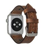 Bouletta Apple Watch Uyumlu Deri Kordon 42-44-45mm Trok TN11 Taba 42BA4