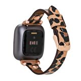 Bouletta Apple Watch Uyumlu Deri Kordon 38-40-41mm RT LEO2 Leopar