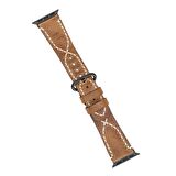 Bouletta Apple Watch Uyumlu Deri Kordon 42-44-45mm Diana V18 Taba