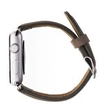 Bouletta Apple Watch Uyumlu Deri Kordon 38-40-41mm G2 Kahverengi