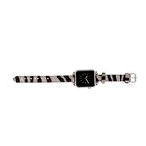 Bouletta Apple Watch Uyumlu Deri Kordon 38-40-41mm Ferro ZE01N  Zebra