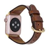 Bouletta Apple Watch Uyumlu Deri Kordon 38-40-41mm Roma RST2EF Taba