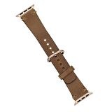 Bouletta Apple Watch Uyumlu Deri Kordon 38-40-41mm Roma G19 Taba