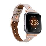 Bouletta Apple Watch Uyumlu Deri Kordon 42-44-45mm RT ERC3 Bej