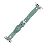 Bouletta Apple Watch Uyumlu Deri Kordon 38-40-41mm Ferro ST CZ12 Mint Yeşili