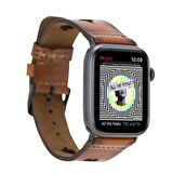 Bouletta Apple Watch Uyumlu Deri Kordon 42-44-45mm Avesta RST2EF Taba