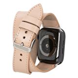 Apple Watch Uyumlu Deri Kordon 42-44-45mm DT NU1