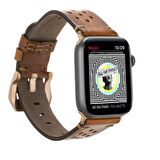 Bouletta Apple Watch Uyumlu Deri Kordon Vigo 42-44-45mm RST2EF Taba