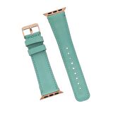 Bouletta Apple Watch Uyumlu Deri Kordon 42-44-45mm BRN7 Yeşil