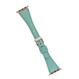Bouletta Apple Watch Uyumlu Deri Kordon 42-44-45mm Slim BRN7 Yeşil