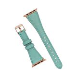 Bouletta Apple Watch Uyumlu Deri Kordon 42-44-45mm Slim BRN7 Yeşil