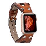 Bouletta Apple Watch Uyumlu Deri Kordon Ronda 38-40-41mm Slim ST RST2EF Taba
