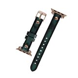 Bouletta Apple Watch Uyumlu Deri Kordon 38-40-41mm Vintage Ferro RT V6SEF Yeşil