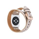 Bouletta Apple Watch Uyumlu Deri Kordon 38-40-41mm Slim Double Tour GT ERC3 Bej