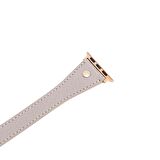 Bouletta Apple Watch Uyumlu Deri Kordon 38-40-41mm Slim Double Tour GT ERC3 Bej