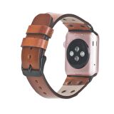 Bouletta Apple Watch Uyumlu Deri Kordon Cross 42-44-45mm BT RST2EF Taba