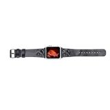 Bouletta Apple Watch Uyumlu Deri Kordon Cross 42-44-45mm BT RST1 Siyah