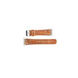 Bouletta Apple Watch Uyumlu Deri Kordon Cross 42-44-45mm ST V18 Taba
