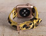 Bouletta Apple Watch Uyumlu Deri Kordon 42-44-45mm Slim Leopar LEO61