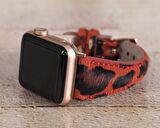 Bouletta Apple Watch Uyumlu Deri Kordon 42-44-45mm Slim Leopar LEO56