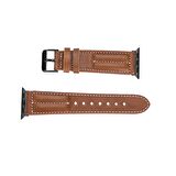 Bouletta Apple Watch Uyumlu Deri Kordon 42-44-45mm NM3-AS2 Taba