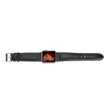 Bouletta Apple Watch Uyumlu Deri Kordon 42-44-45mm NM1-AS1 Siyah
