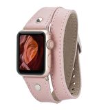 Apple Watch Uyumlu Deri Kordon 42-44-45mm Slim DT ST NU2