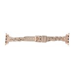 Bouletta Apple Watch Uyumlu Deri Kordon Wanda 38-40-41mm RT ERC3 Bej