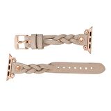 Bouletta Apple Watch Uyumlu Deri Kordon Wanda 38-40-41mm RT ERC3 Bej