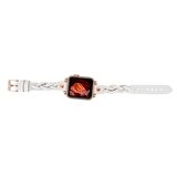 Bouletta Apple Watch Uyumlu Deri Kordon Wanda 38-40-41mm RT F3 Beyaz