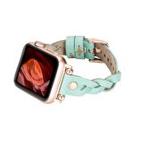Bouletta Apple Watch Uyumlu Deri Kordon Wanda 38-40-41mm RT BRN7 Yeşil