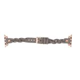 Bouletta Apple Watch Uyumlu Deri Kordon Wanda 38-40-41mm RT RST9 Gri