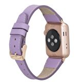 Bouletta Apple Watch Uyumlu Deri Kordon 38-40-41mm Roma CP22 Lila