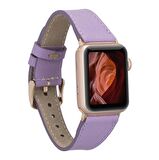 Bouletta Apple Watch Uyumlu Deri Kordon 38-40-41mm Roma CP22 Lila