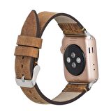 Bouletta Apple Watch Uyumlu Deri Kordon 38-40-41mm G19-BA7 Taba