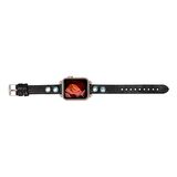 Bouletta Apple Watch Uyumlu Deri Kordon Solitaire 38-40-41mm Ferro Trok RST1 Siyah