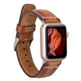 Bouletta Apple Watch Uyumlu Deri Kordon Sen 38-40-41mm RST2EF Taba