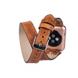 Apple Watch Uyumlu Deri Kordon 42-44-45mm Slim DT ST V18