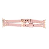 Bouletta Apple Watch Uyumlu Deri Kordon Ely Double Tour NU2 Pembe